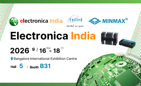 MINMAX at 2026 electronica India| Visit us at Hall 5, Booth B31!