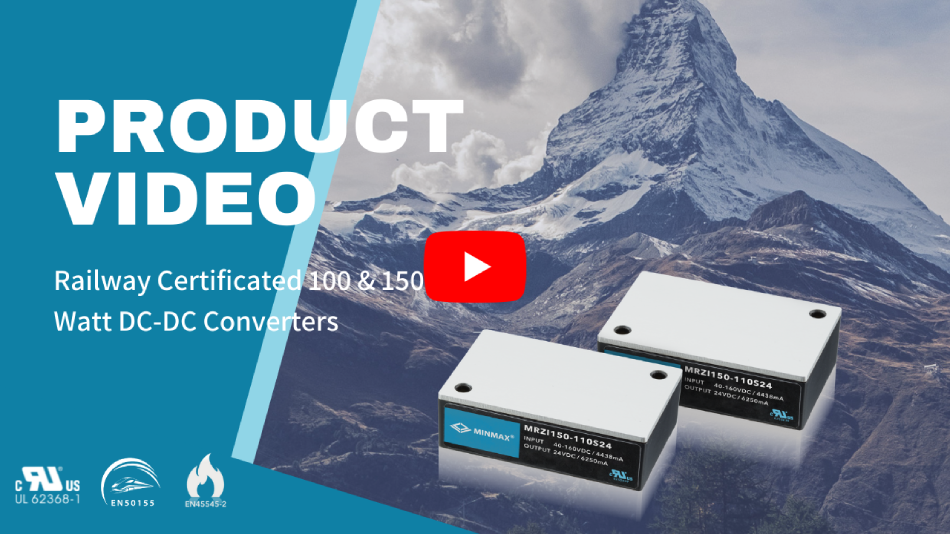 Railway Certificated 100 & 150Watt DC-DC Converter｜High durability and roughness solutions