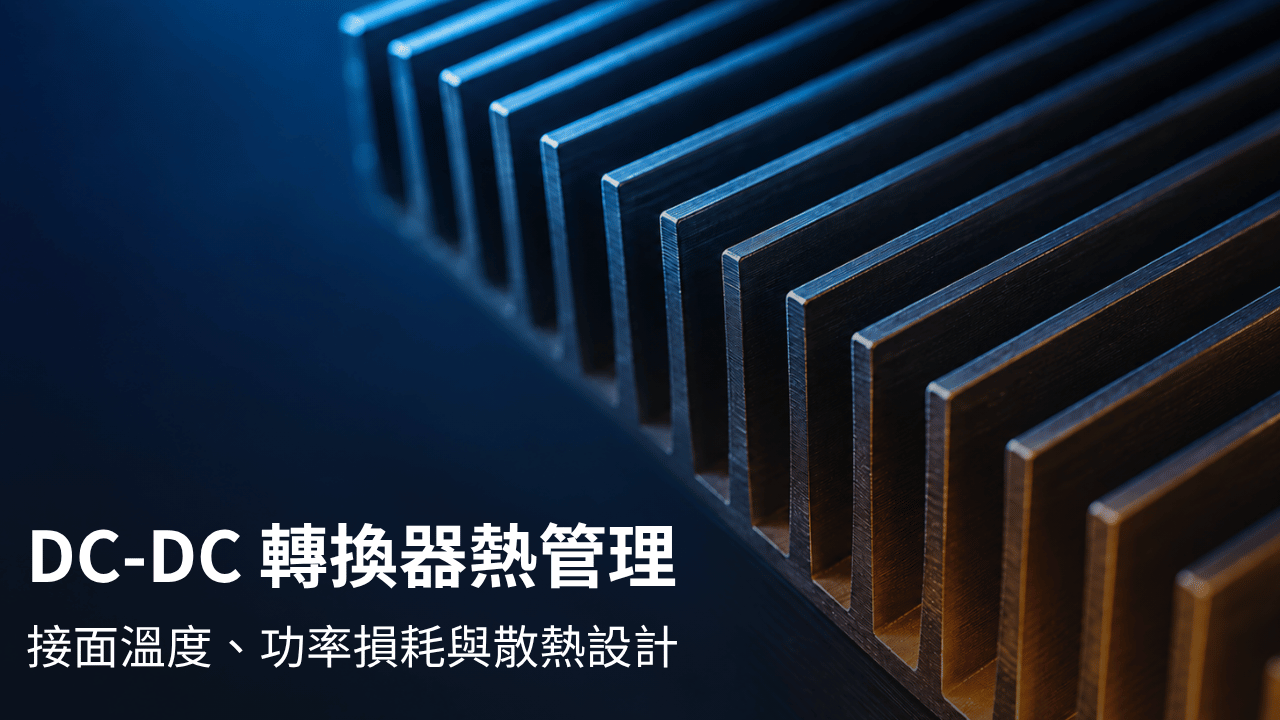 DC-DC 轉換器熱管理：接面溫度、功率損耗與散熱設計